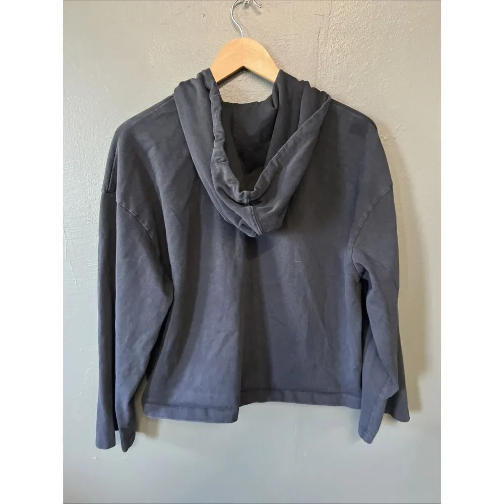 Nike NSW Sportswear Hoodie Womens Large Black Relaxed Loose Full Zip DN4943
